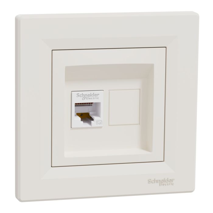 Розетка комп'ютерна, rj45, кат.5е, utp, кремовий (EPH4300123)