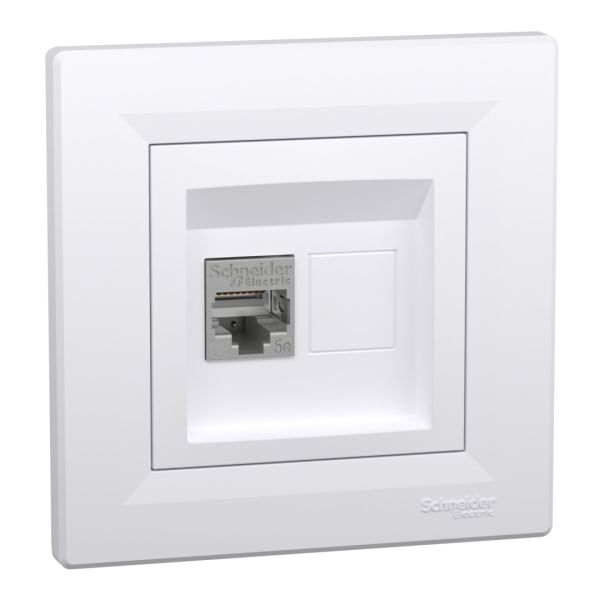 Розетка комп'ютерна, rj45, кат.5е, stp, білий (EPH5000121)