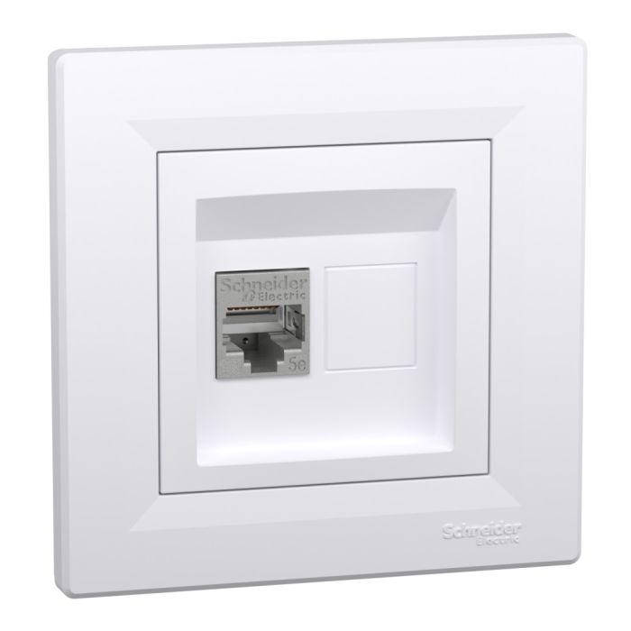 Розетка комп'ютерна, rj45, кат.5е, stp, білий (EPH5000121)