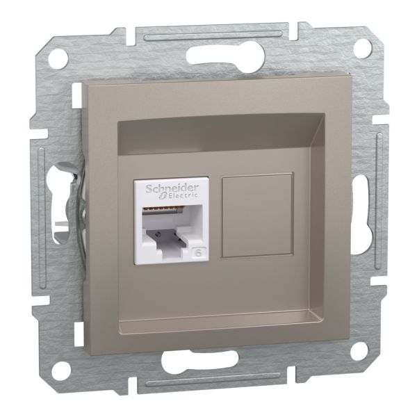Комп'ютерна розетка rj45 кат5e utp, бронза (EPH4700169)