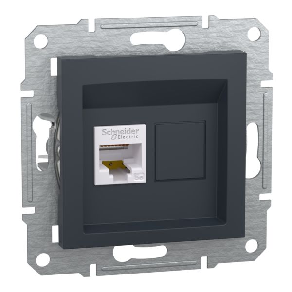 Комп'ютерна розетка rj45 кат5e utp, антрацит (EPH5000171)