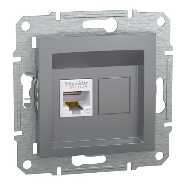 Комп'ютерна розетка rj45 кат5e utp, сталь (EPH4300162)