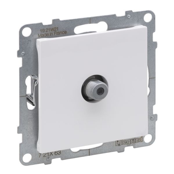 Розетка TV тип F «зірка» Legrand SUNO 721163 білий