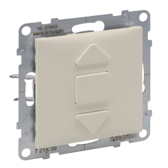 Вимикач жалюзі 3-позиційний 6A/250V Legrand SUNO 721239 слонова кістка