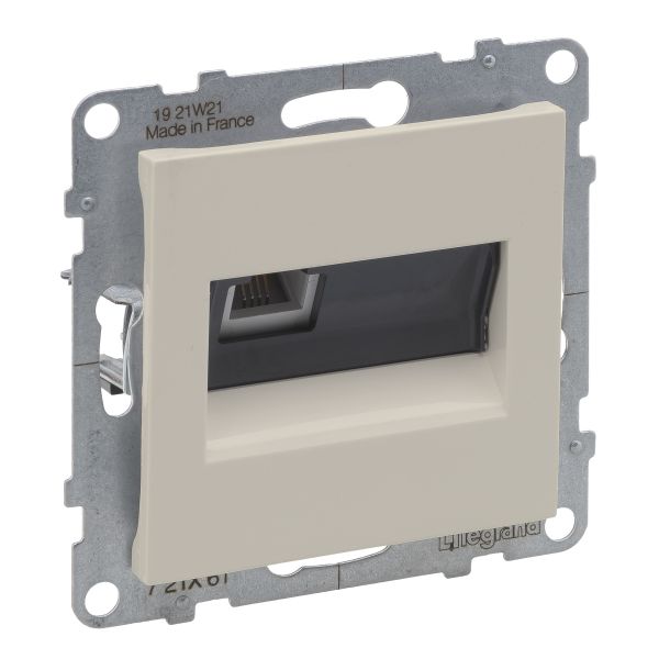 Розетка телефонна 1-а RJ11 Legrand SUNO 721261 слонова кістка