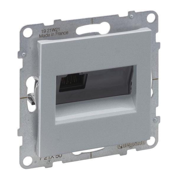 Розетка комп'ютерна 1-а RJ45 Cat5E/UTP Legrand SUNO 721350 алюміній