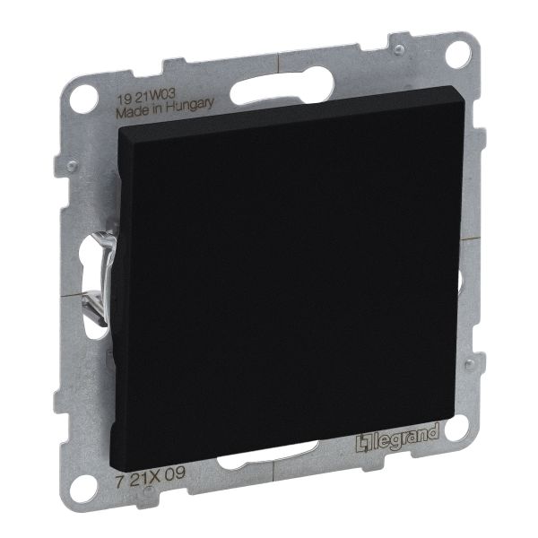 Кнопка 1-кл (пруж.клеми) 6A/250V Legrand SUNO 721409 чорний