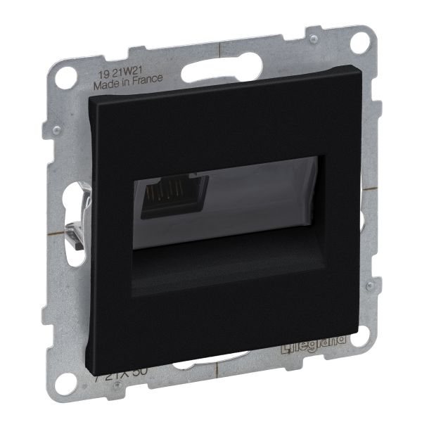 Розетка комп'ютерна 1-а RJ45 Cat5E/UTP Legrand SUNO 721450 чорний