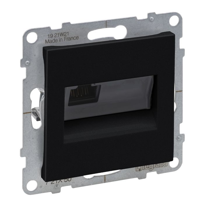 Розетка комп'ютерна 1-а RJ45 Cat5E/UTP Legrand SUNO 721450 чорний