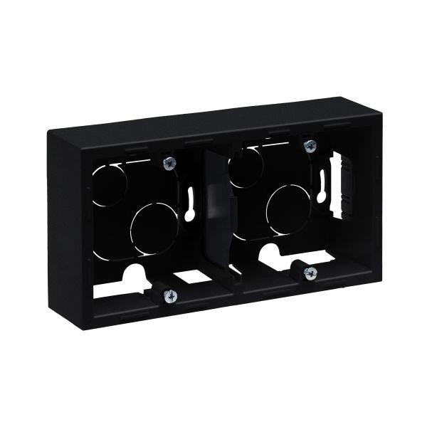 Коробка накладного монтажу 2 пости Legrand SUNO 721495 чорний