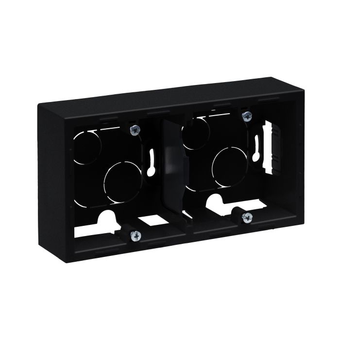 Коробка накладного монтажу 2 пости Legrand SUNO 721495 чорний