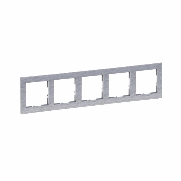 Рамка 5-а Legrand SUNO 721565 фактурний алюміній