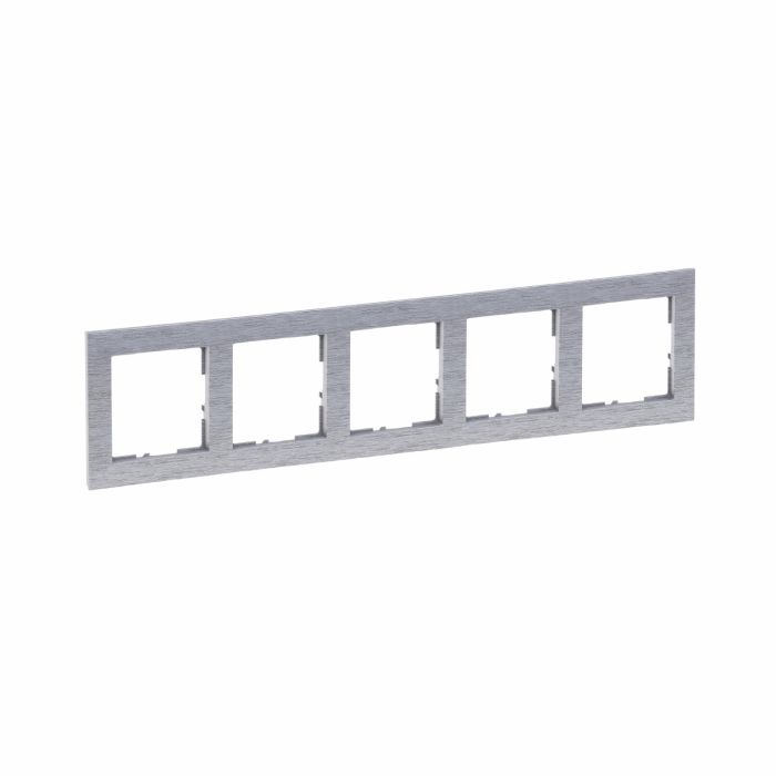 Рамка 5-а Legrand SUNO 721565 фактурний алюміній