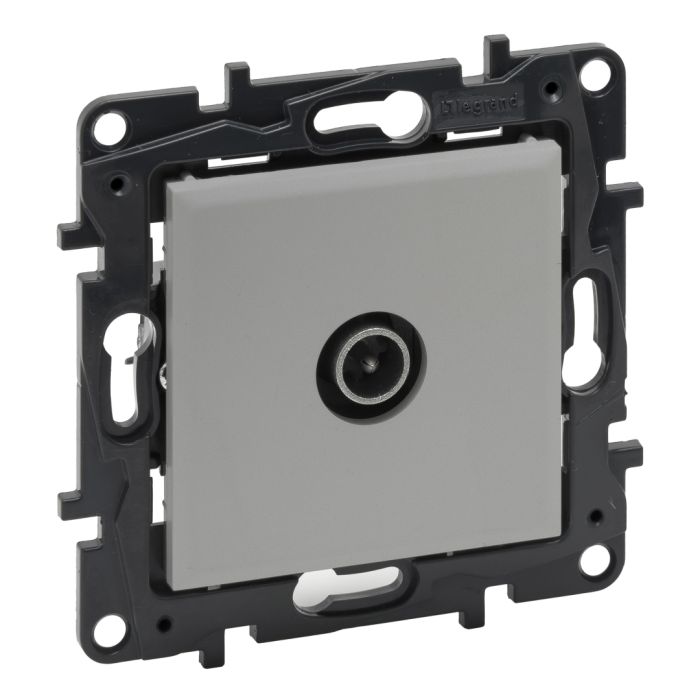 Розетка TV "зірка" Legrand 863374 NILOE STEP Алюміній