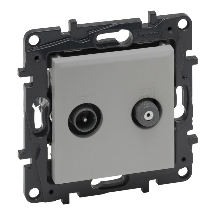 Розетка TV-SAT "зірка" Legrand 863383 NILOE STEP Алюміній