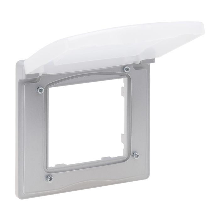 Рамка 1-місна IP44 Legrand 863396 NILOE STEP Алюміній