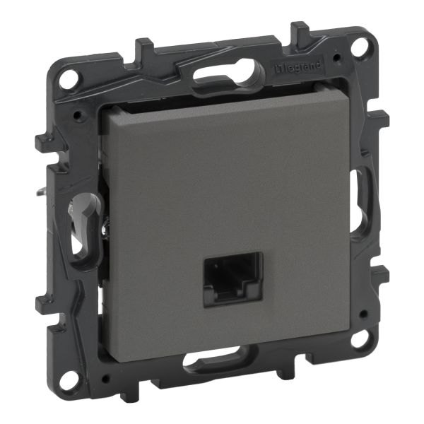 Розетка комп'ютерна RJ45 CAT5e UTP Legrand 863459 NILOE STEP Сталь