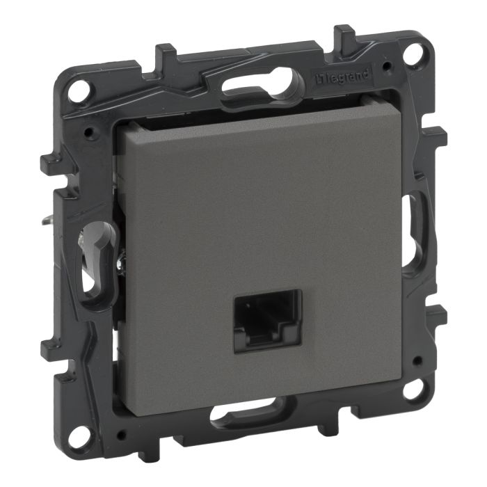 Розетка комп'ютерна RJ45 CAT6 FTP Legrand 863461 NILOE STEP Сталь