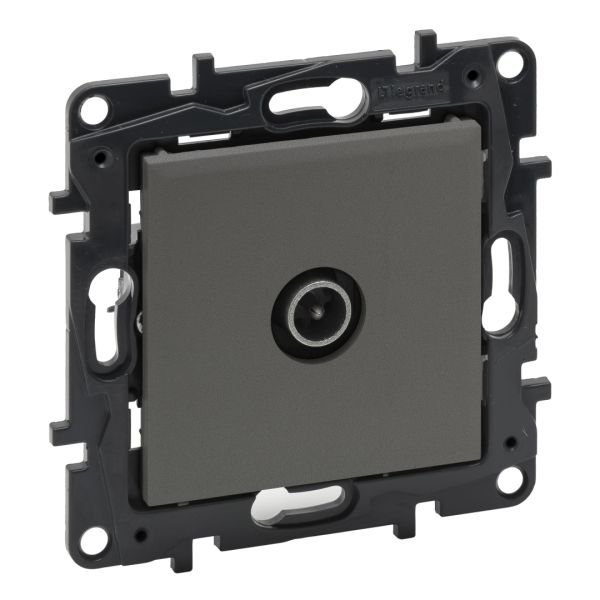 Розетка TV "зірка" Legrand 863474 NILOE STEP Сталь