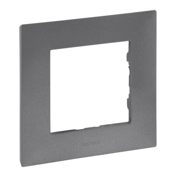 Рамка 1-місна Legrand 863491 NILOE STEP Сталь