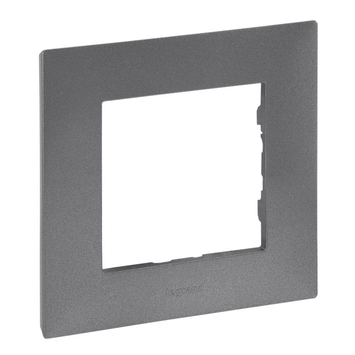 Рамка 1-місна Legrand 863491 NILOE STEP Сталь
