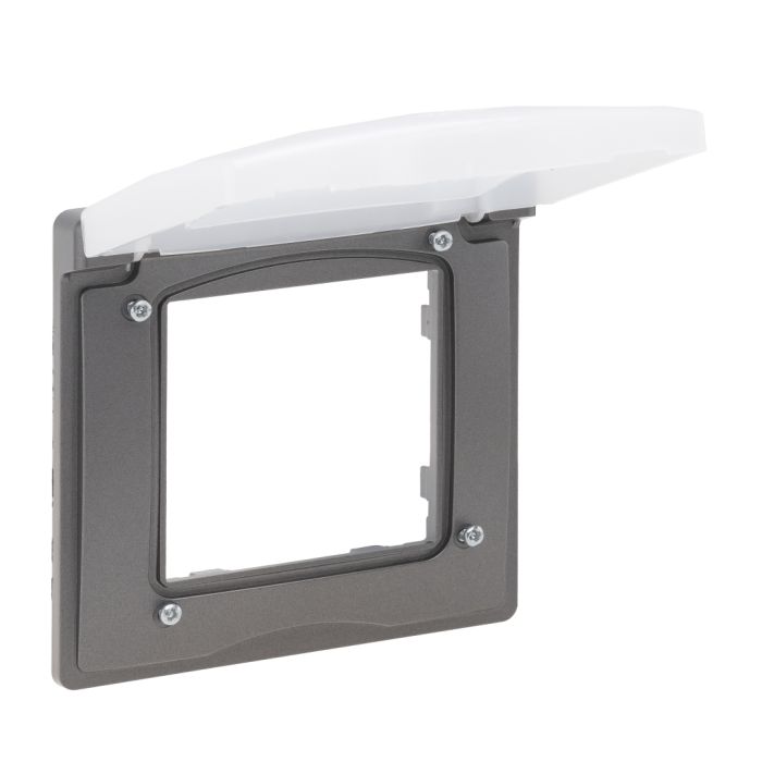 Рамка 1-місна IP44 Legrand 863496 NILOE STEP Сталь