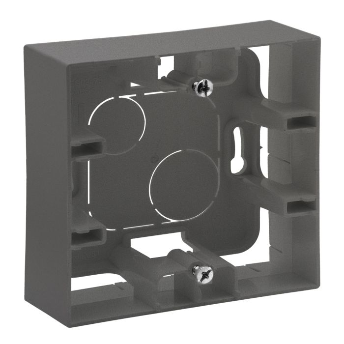 Коробка накладного монтажу 1-місна Legrand 863497 NILOE STEP Сталь
