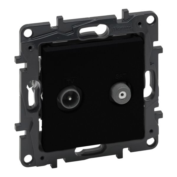 Розетка TV-SAT "зірка" Legrand 863583 NILOE STEP Чорний