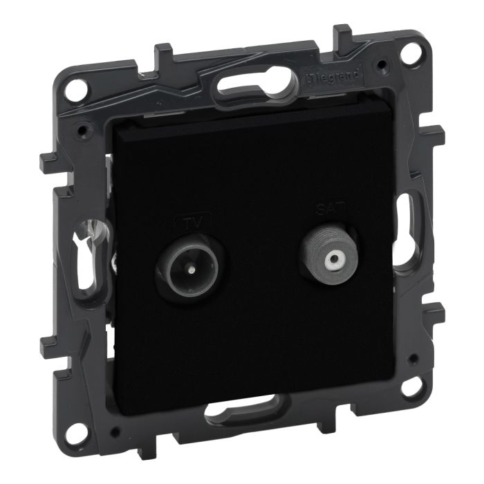 Розетка TV-SAT "зірка" Legrand 863583 NILOE STEP Чорний