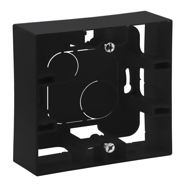 Коробка накладного монтажу 1-місна Legrand 863597 NILOE STEP Чорний