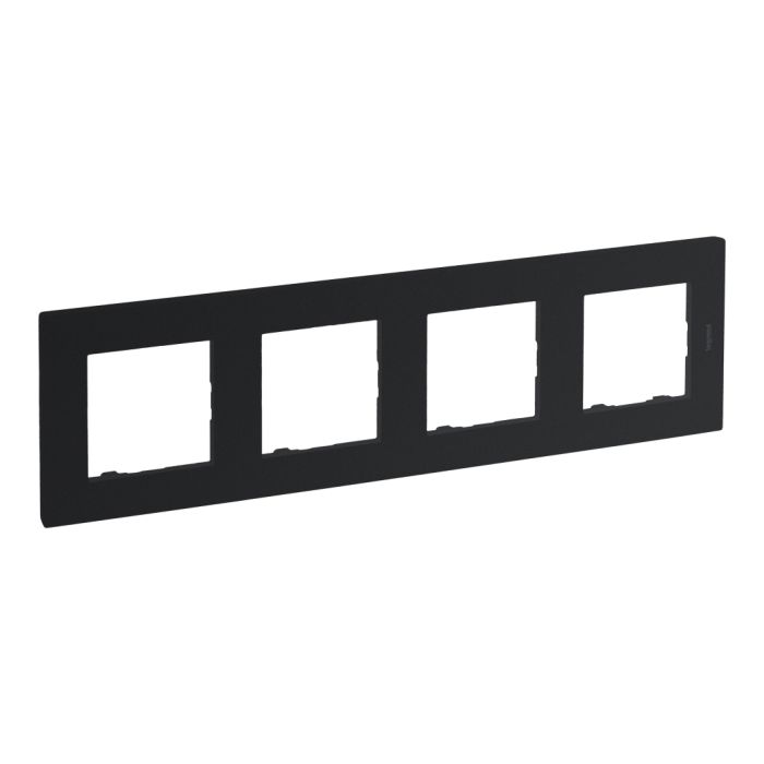 Рамка 4-місна Legrand 863794 NILOE STEP Антрацит