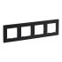 Рамка 4-місна Legrand 863794 NILOE STEP Антрацит