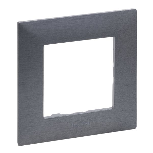 Рамка 1-місна Legrand 863991 NILOE STEP Фактурна сталь