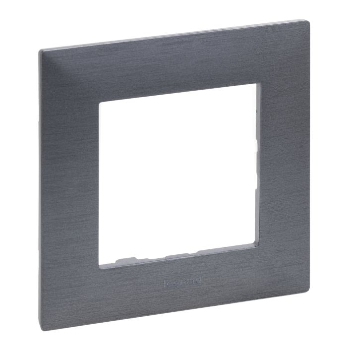 Рамка 1-місна Legrand 863991 NILOE STEP Фактурна сталь