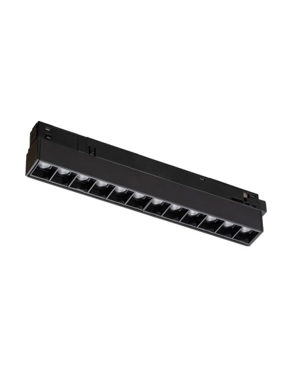 Магнітний трековий світильник Nowodvorski 10144 LVM Focus Led 1x9w 3000к 800Lm IP20 Bl