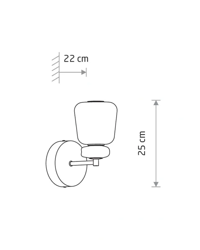 Бра Nowodvorski 11703 Ceramic LED 1x8W 3000K 650Lm IP20 латунний