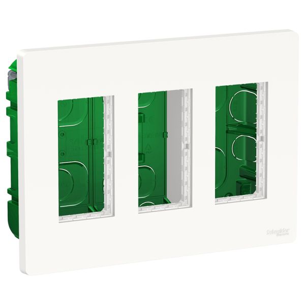 Блок unica system+ скритий монтаж 3х2 Unica New, NU173418, білий