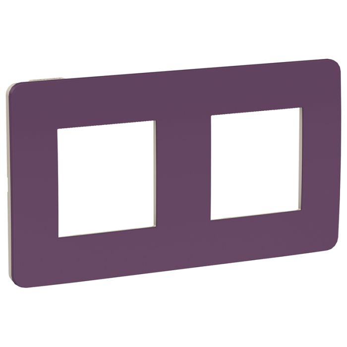 Рамка 2 модульна, UNICA STUDIO COLOR NU280415 лиловый/бежевий