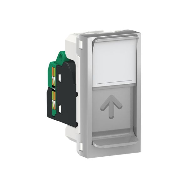 Розетка комп. 1-а., RJ45, кат.5 UTP, 1-мод., Unica New, NU341030, алюміній