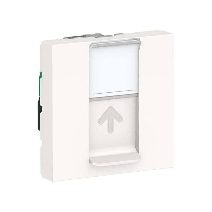 Розетка комп. 1-а., RJ45, кат.5 STP, 2-мод., Unica New, NU341318, білий