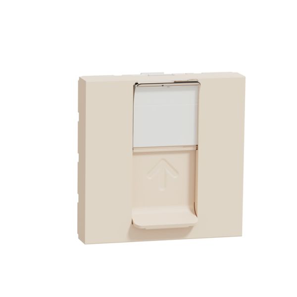 Розетка комп. 1-а., RJ45, кат.5 STP, 2-мод., Unica New, NU341344, бежевий