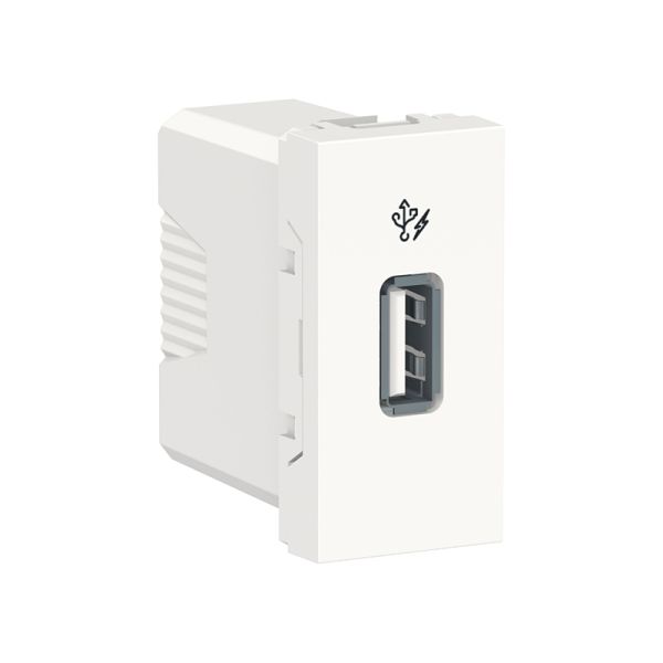 Розетка USB 1 модуль Unica New, NU342818, білий