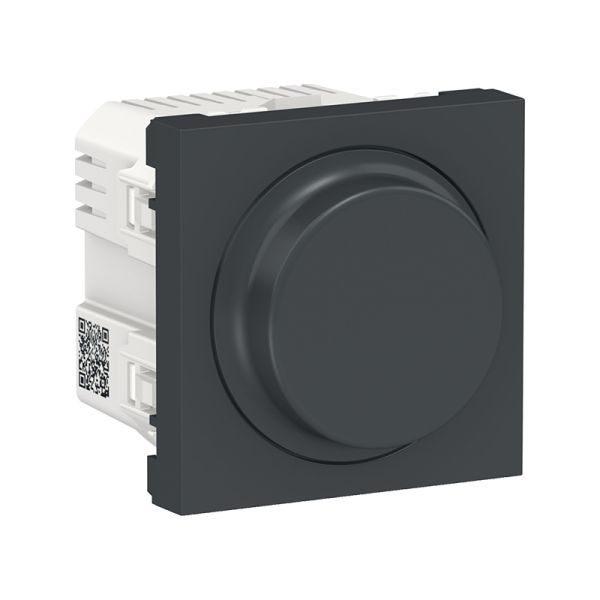 LED-світлорегулятор повор-наж, універсальний 5-200Вт, Unica New NU351454 антрацит
