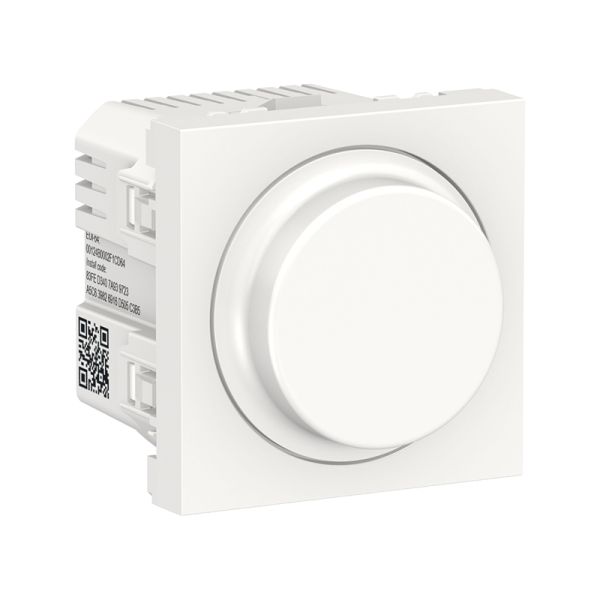 LED-світлорегулятор Wiser повор-наж, універсальний 7-200Вт, Unica New NU351618 білий
