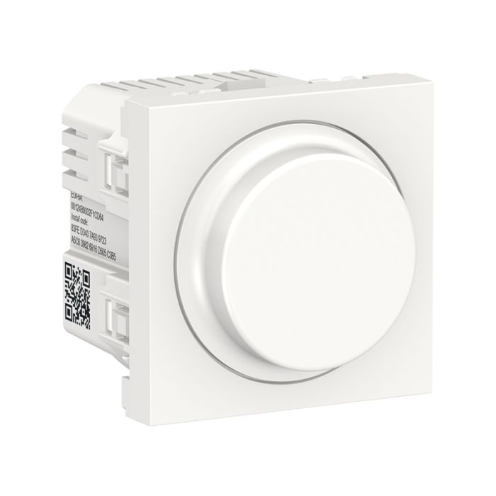 LED-світлорегулятор Wiser повор-наж, універсальний 7-200Вт, Unica New NU351618 білий