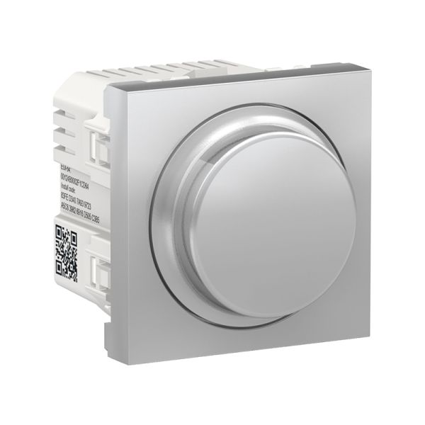 LED-світлорегулятор Wiser повор-наж, універсальний 7-200Вт, Unica New NU351630 алюміній