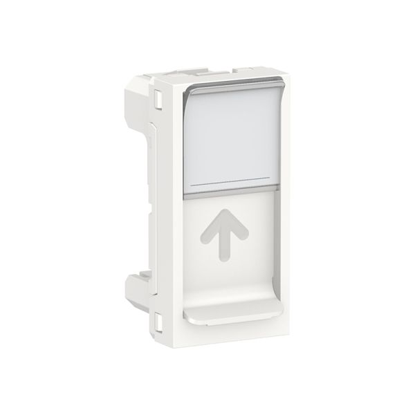 Накладка для роз'єма RJ45, 1 модуль Unica New, NU941018, білий