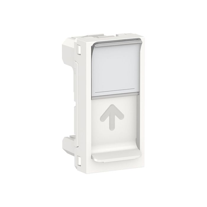 Накладка для роз'єма RJ45, 1 модуль Unica New, NU941018, білий