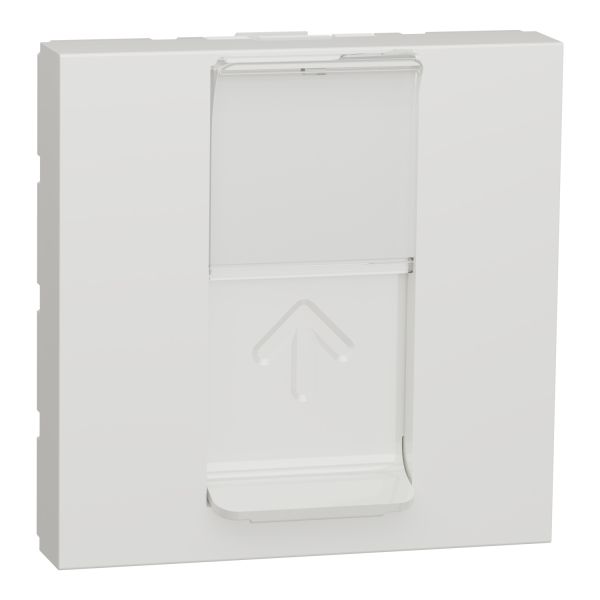 Центральна панель RJ45 Keystone/Sistimax, 2 модуля Unica NEW NU946118 білий