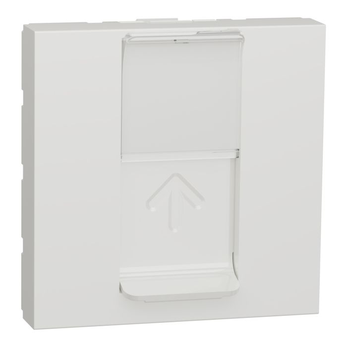 Центральна панель RJ45 Keystone/Sistimax, 2 модуля Unica NEW NU946118 білий